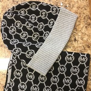 MK Scarf & Hat Set
